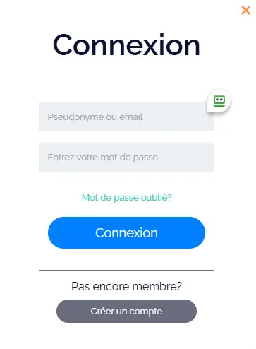 Connexion des membres du LE COIN FLIP CASINO