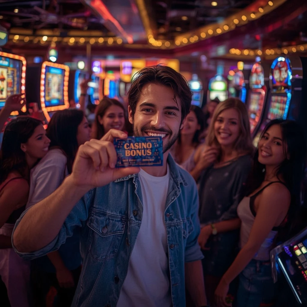 une personne tenant un bonus Le Coin Flip Casino