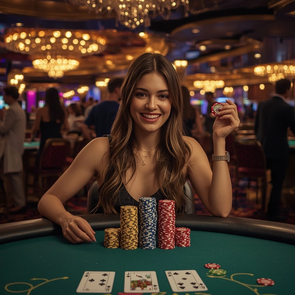 bonus dans les mains de l'homme au casino Le Coin Flip Casino
